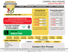 Tablet Screenshot of compro-oro-firenze.it